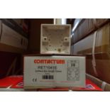 300 x CONTACTUM RET104IE 16mm Surface Mount Boxes 1 Gang