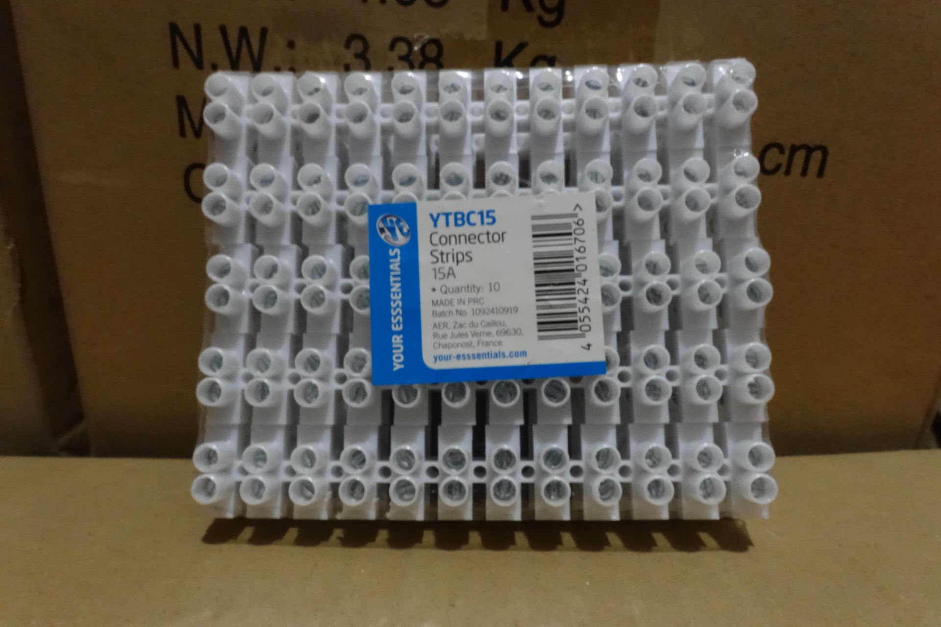 400 x Your Essentials YTBC15 15Amp Connector Strips White