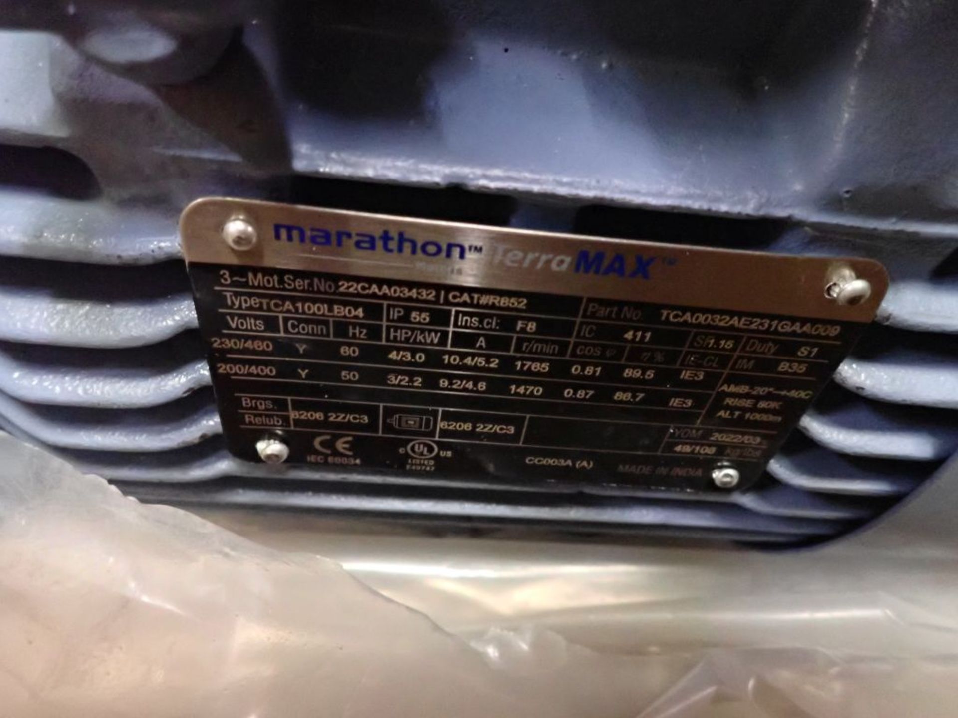 Marathon Electric 4 HP Motor - Image 3 of 8