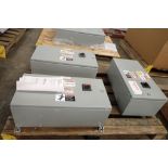 Lot of (3) Hoffman Nvent Industrial Control Panel Enclosures with Contents