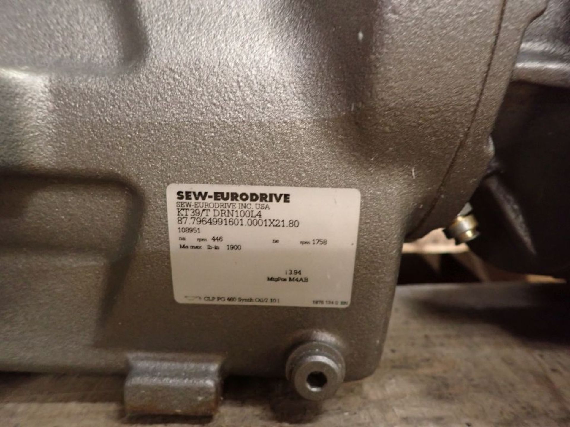 Lot of (3) Sew-Eurodrive Gearmotors - Image 9 of 18