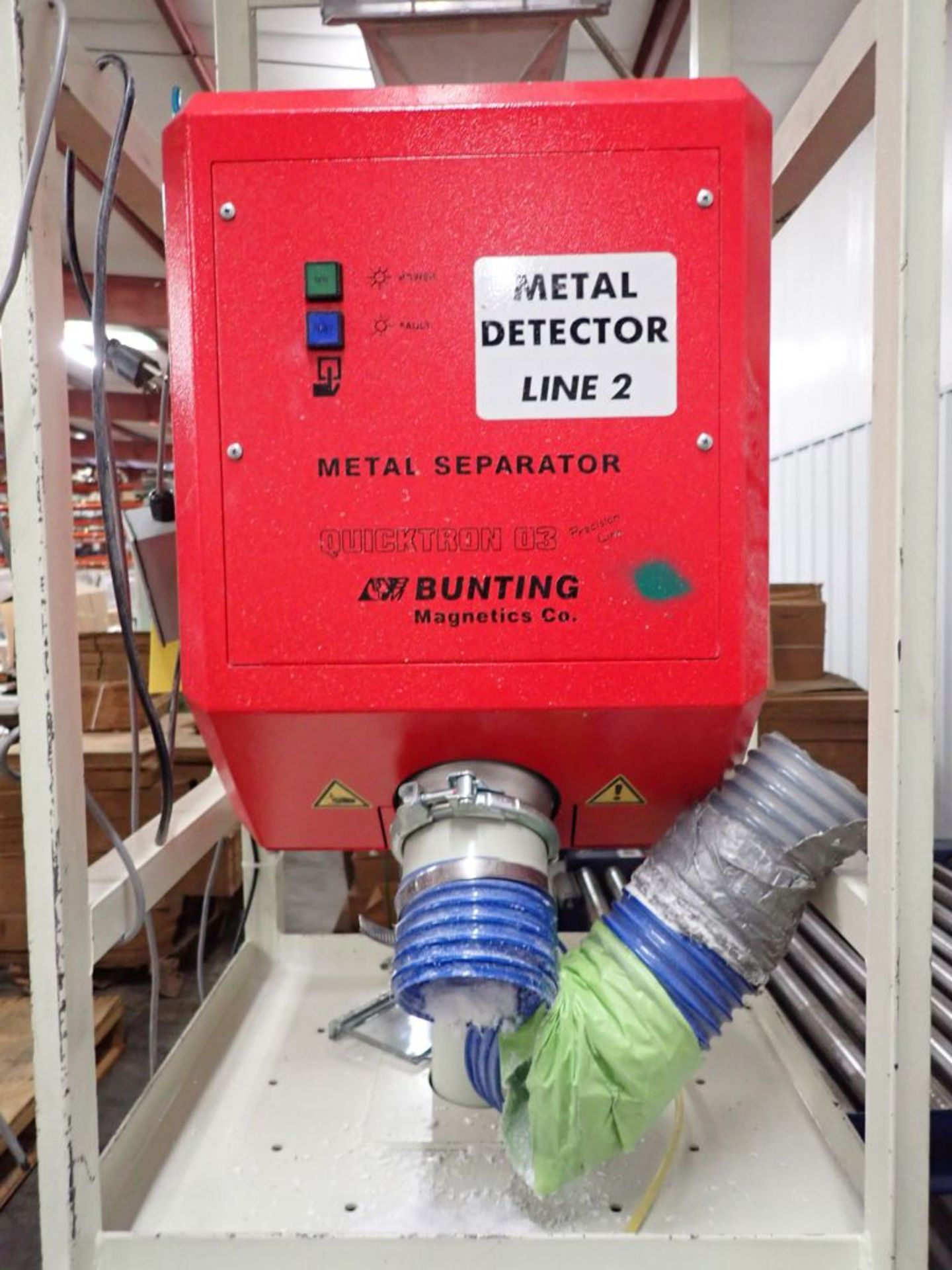 Bunting Metal Detector Line with Hopper - Image 5 of 7