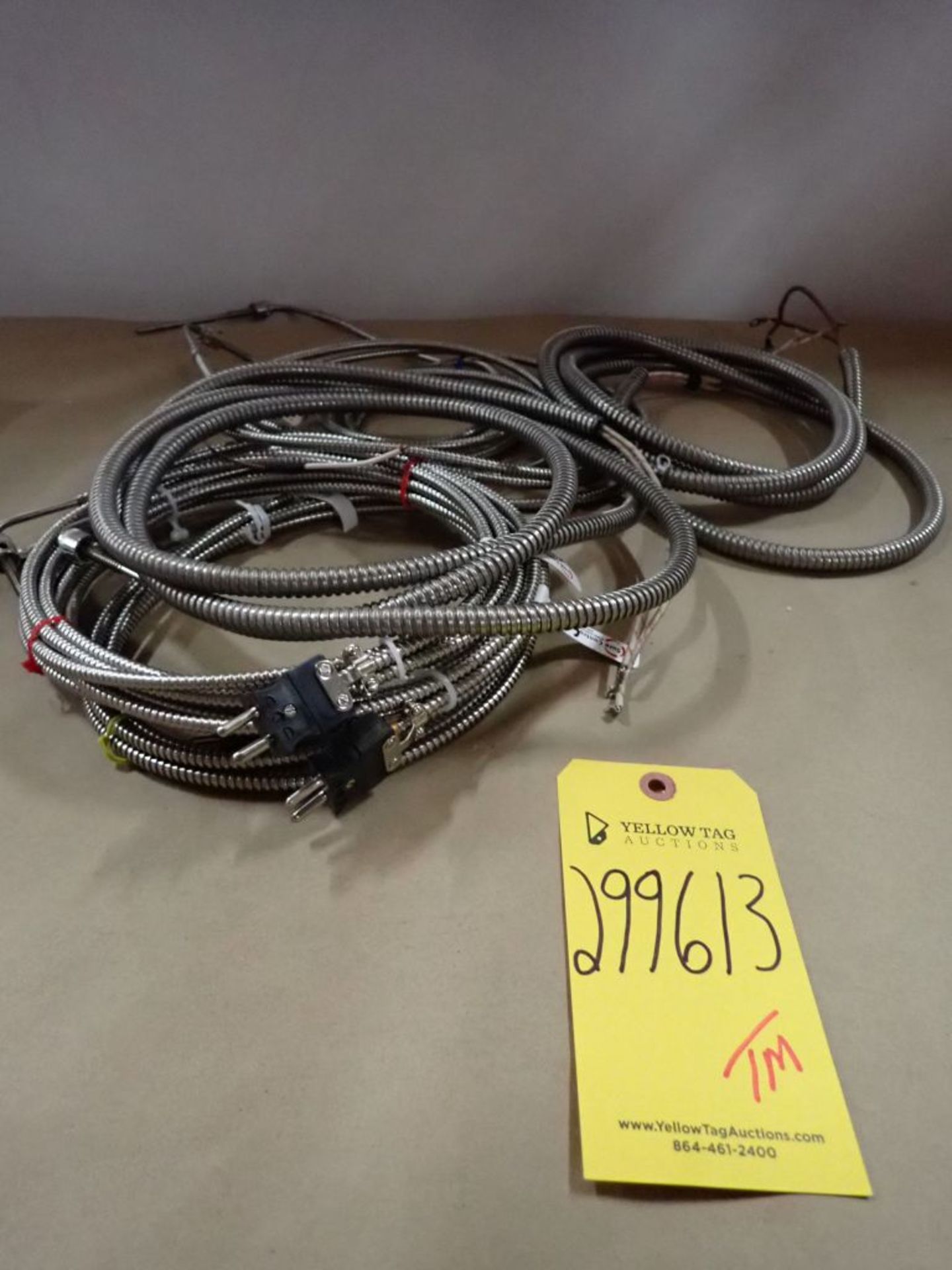 Lot of (7) Sure Controls Inc. Theromocouple Cable with Connectors
