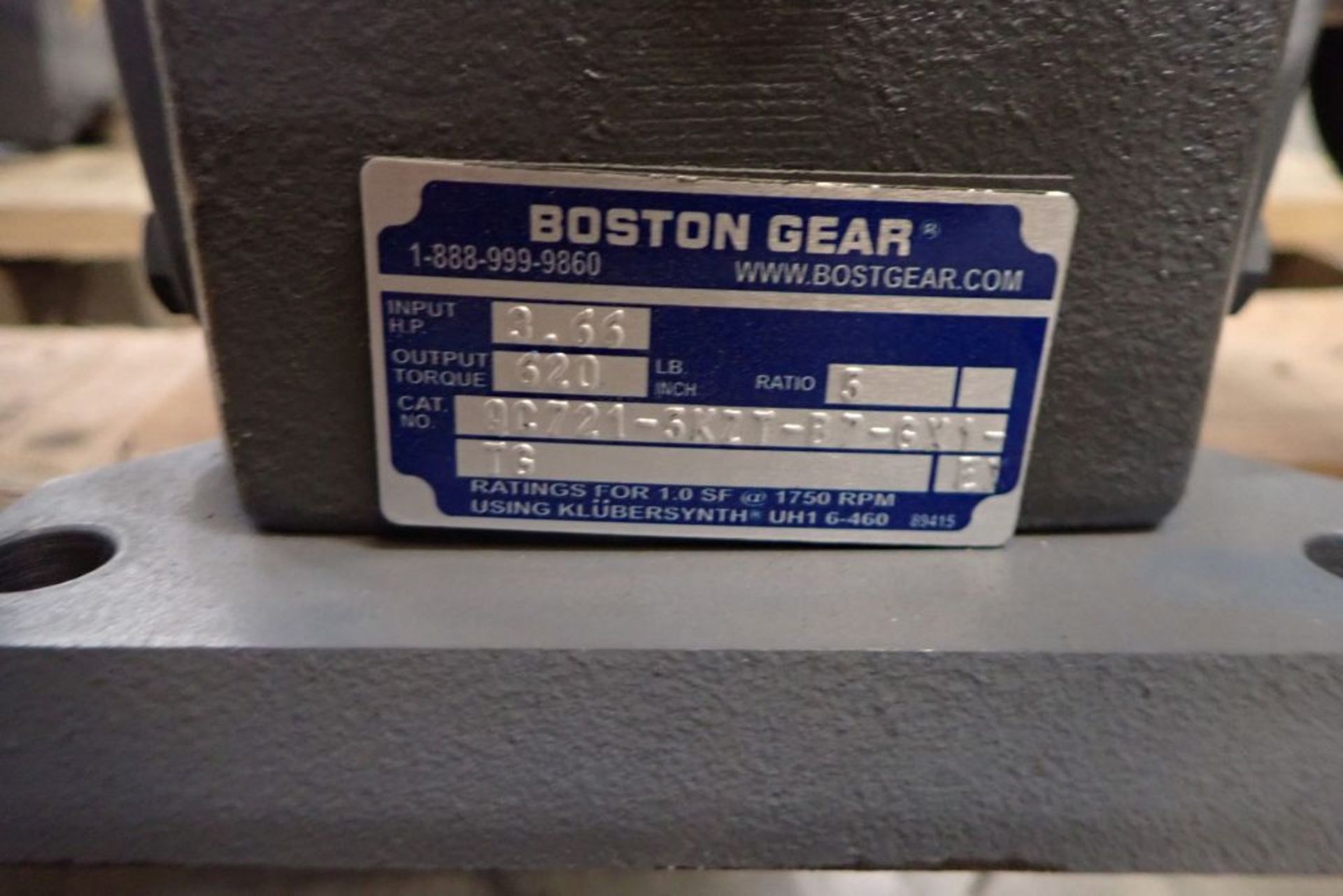 Lot of (2) Boston 3.66 HP Gearmotors - Image 5 of 7