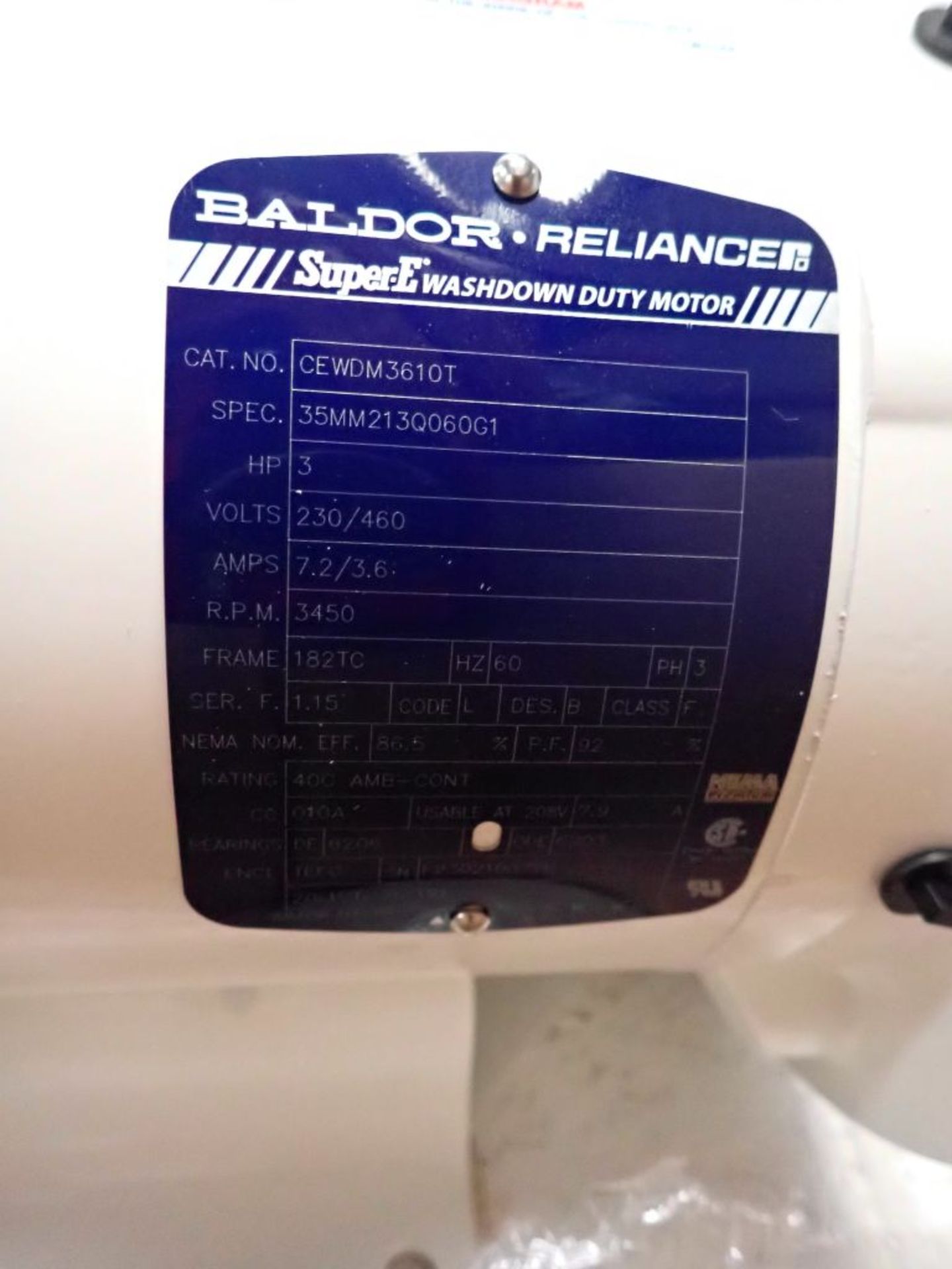 Baldor 3 HP Motor - Image 2 of 6