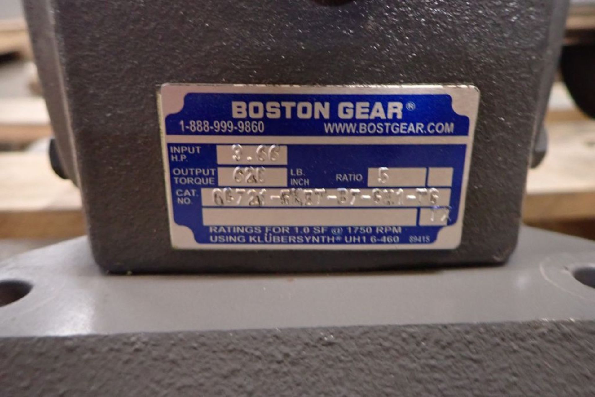 Lot of (2) Boston 3.66 HP Gearmotors - Image 5 of 7