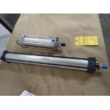 Lot of (2) Assorted Pneumatic Cylinders