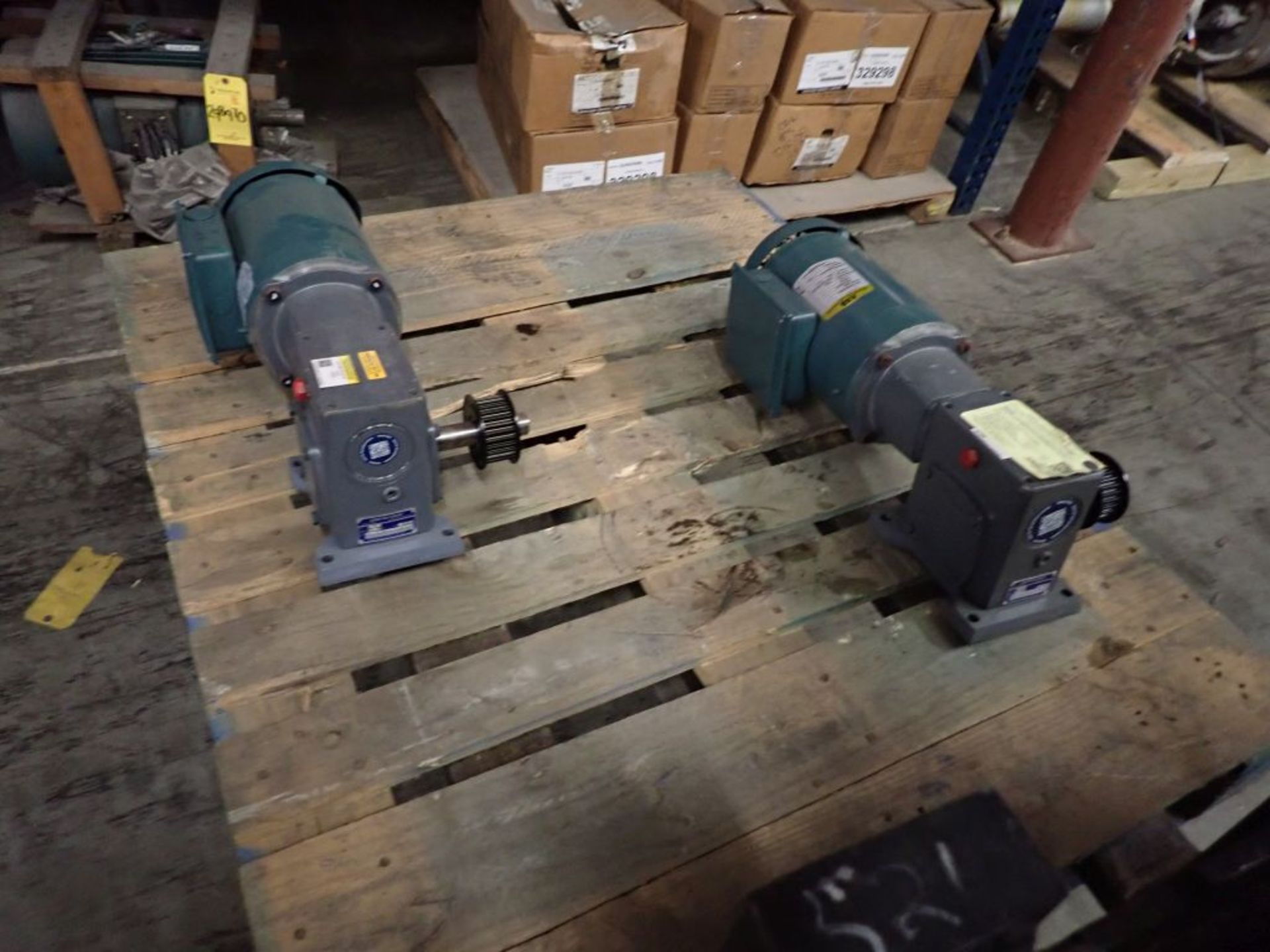 Lot of (2) Baldor Motors with Boston Gear - Image 2 of 14