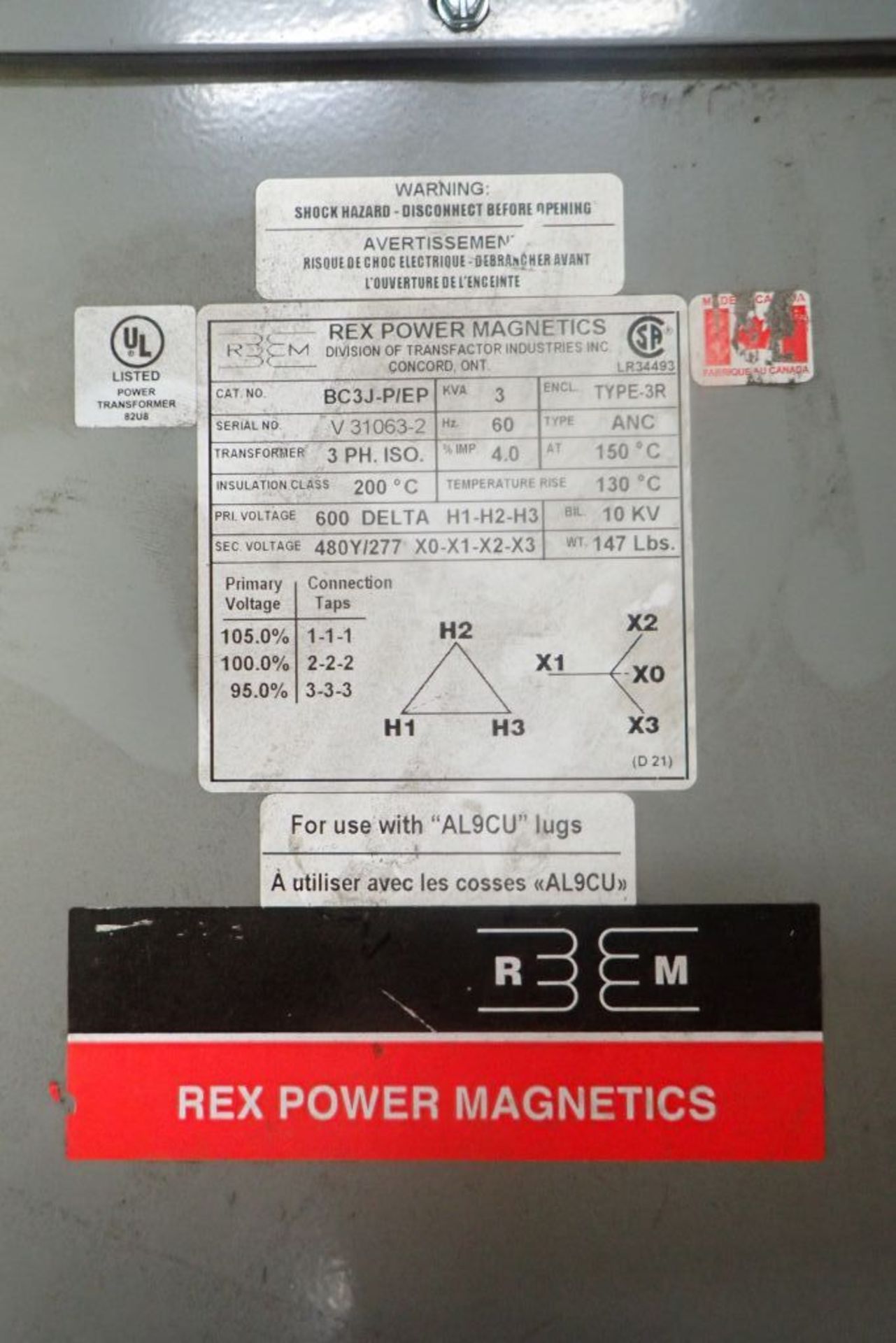 Rex Power Magnetics Transformer - Image 4 of 4