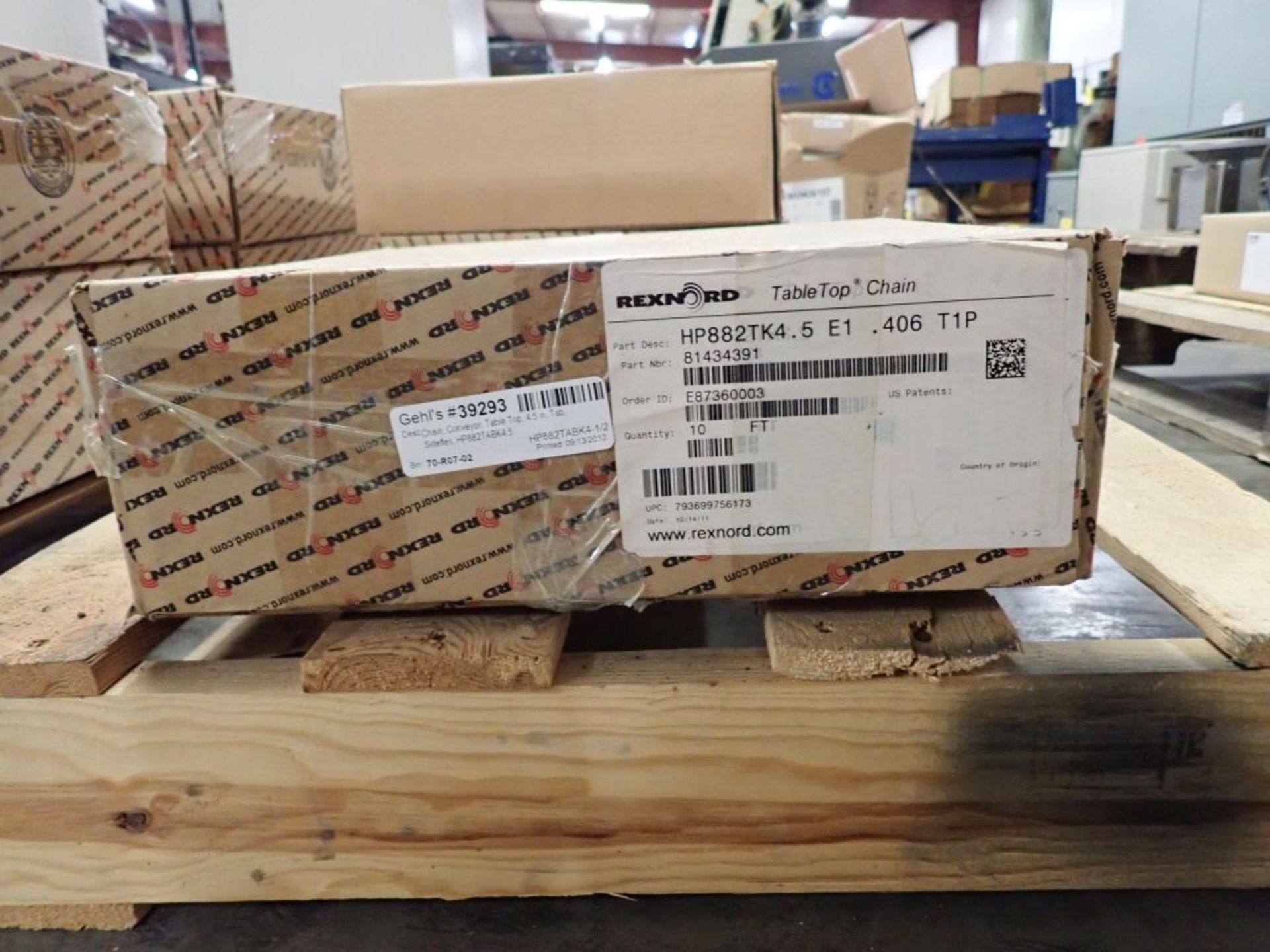 Lot of (7) Boxes of Rexnord Conveyor Chain - Image 8 of 9