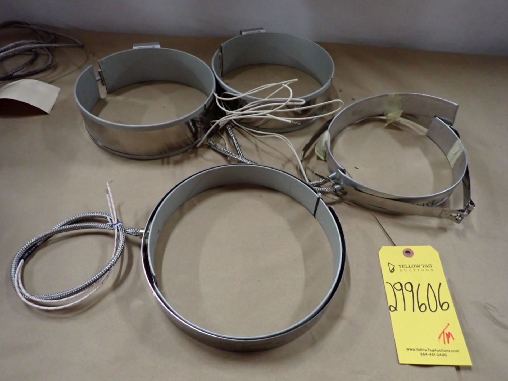 Lot of (4) Assorted Band Heaters for Injection Moldings