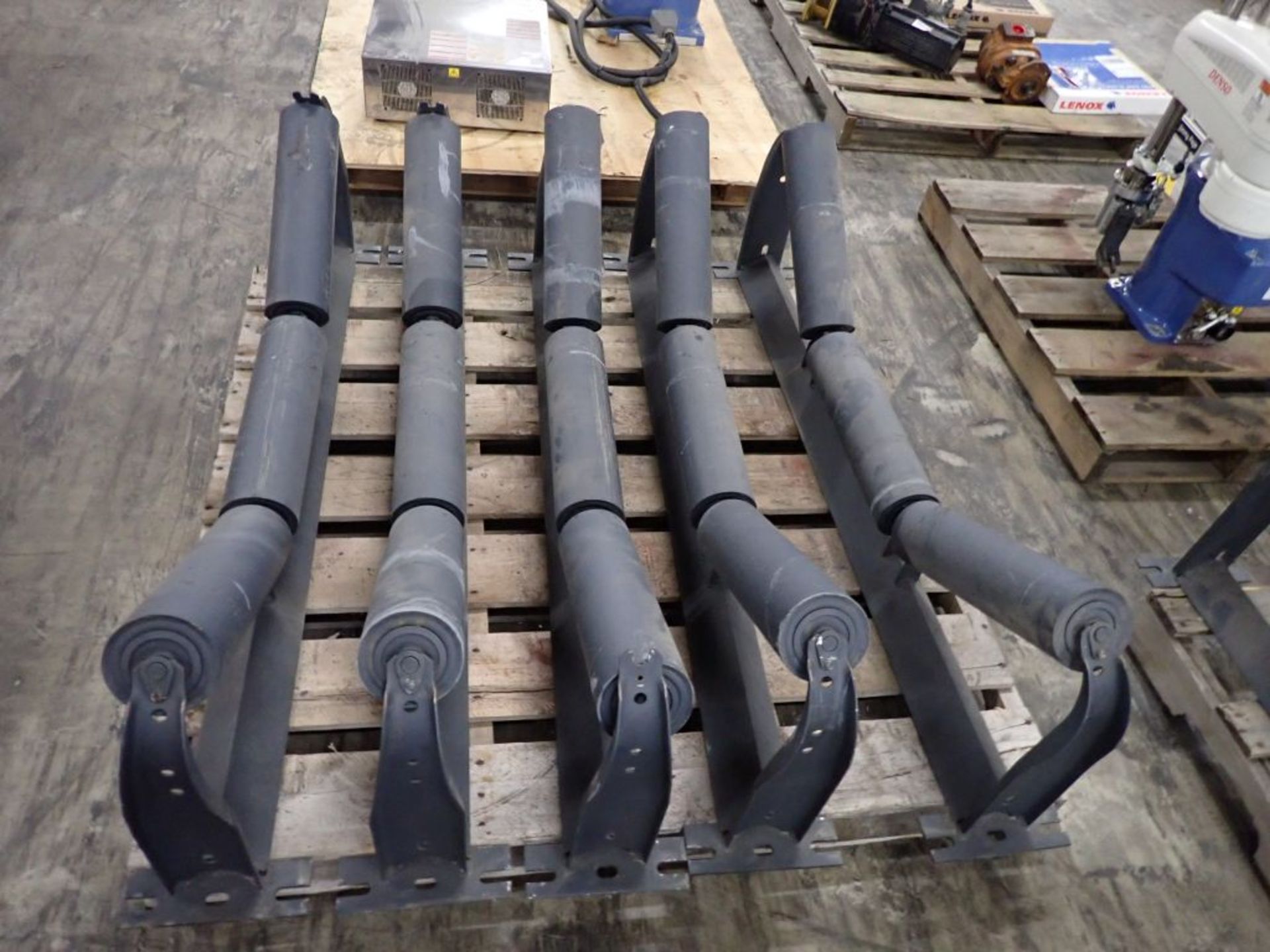 Lot of (5) Precision Pulley Idler Trougher Conveyor Idler Rollers - Image 5 of 10