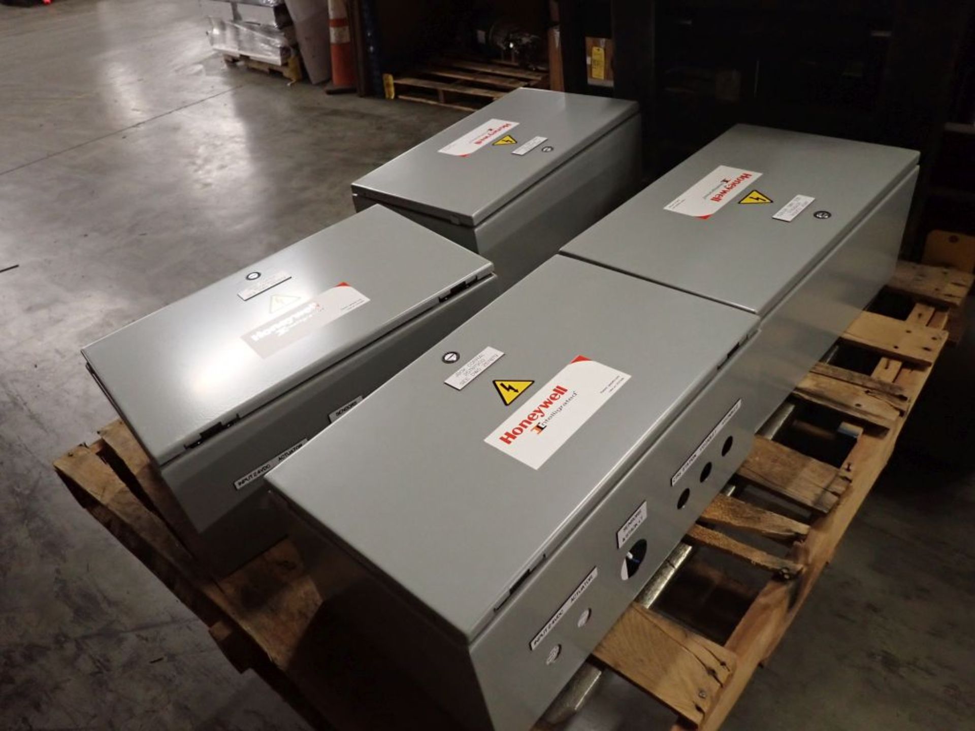 Lot of (4) Hoffman Nvent Industrial Control Panel Enclosures with Contents - Image 2 of 8