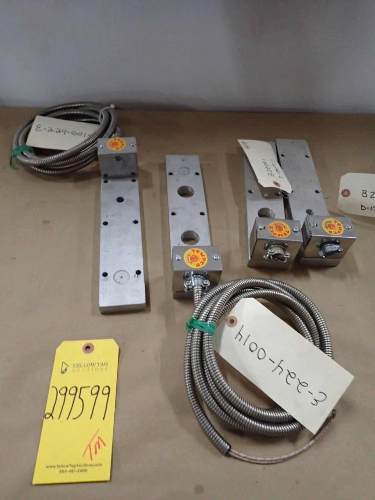 Lot of (4) Tempco Strip Heaters