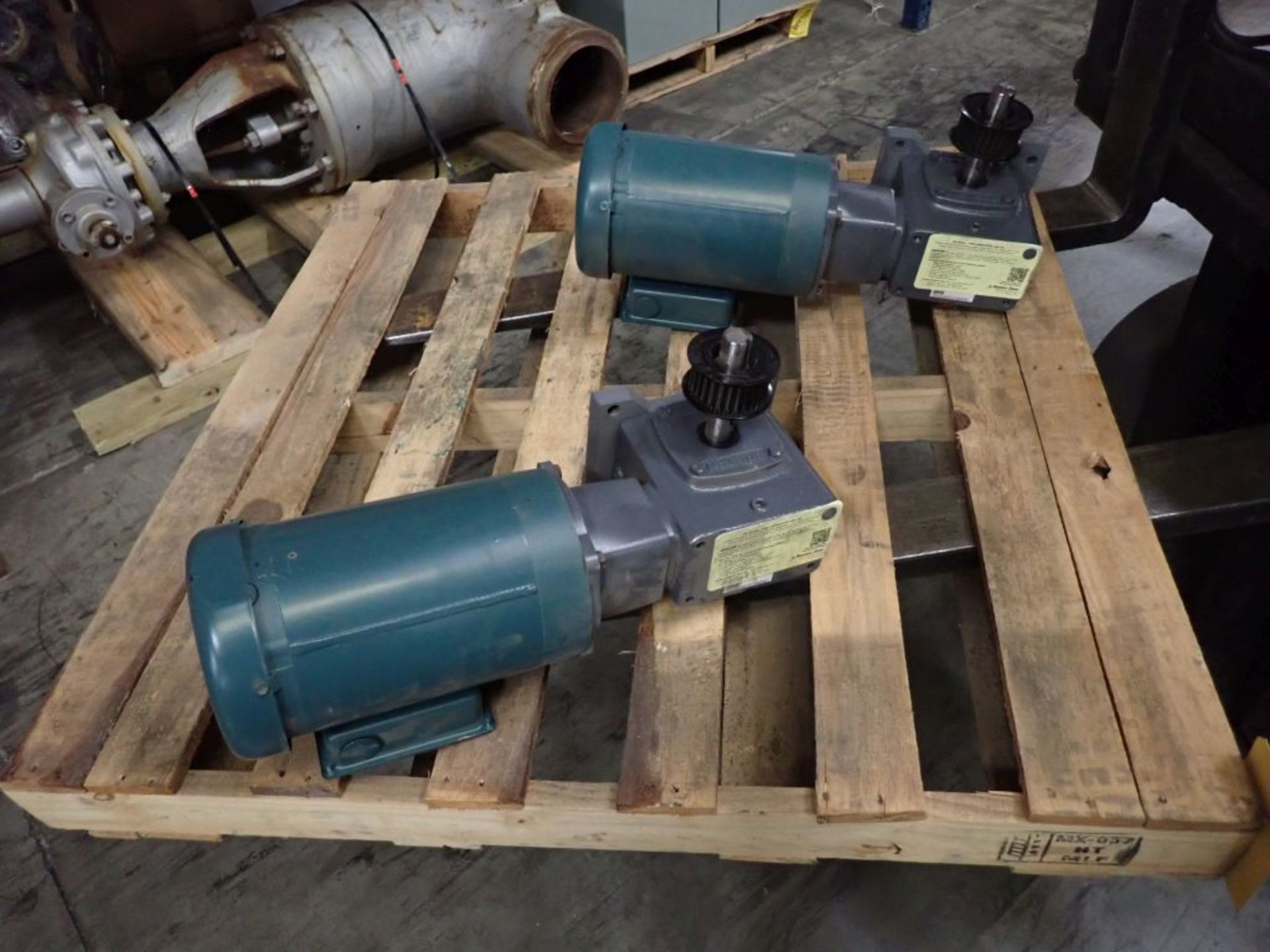 Lot of (2) Baldor Motors with Boston Gear