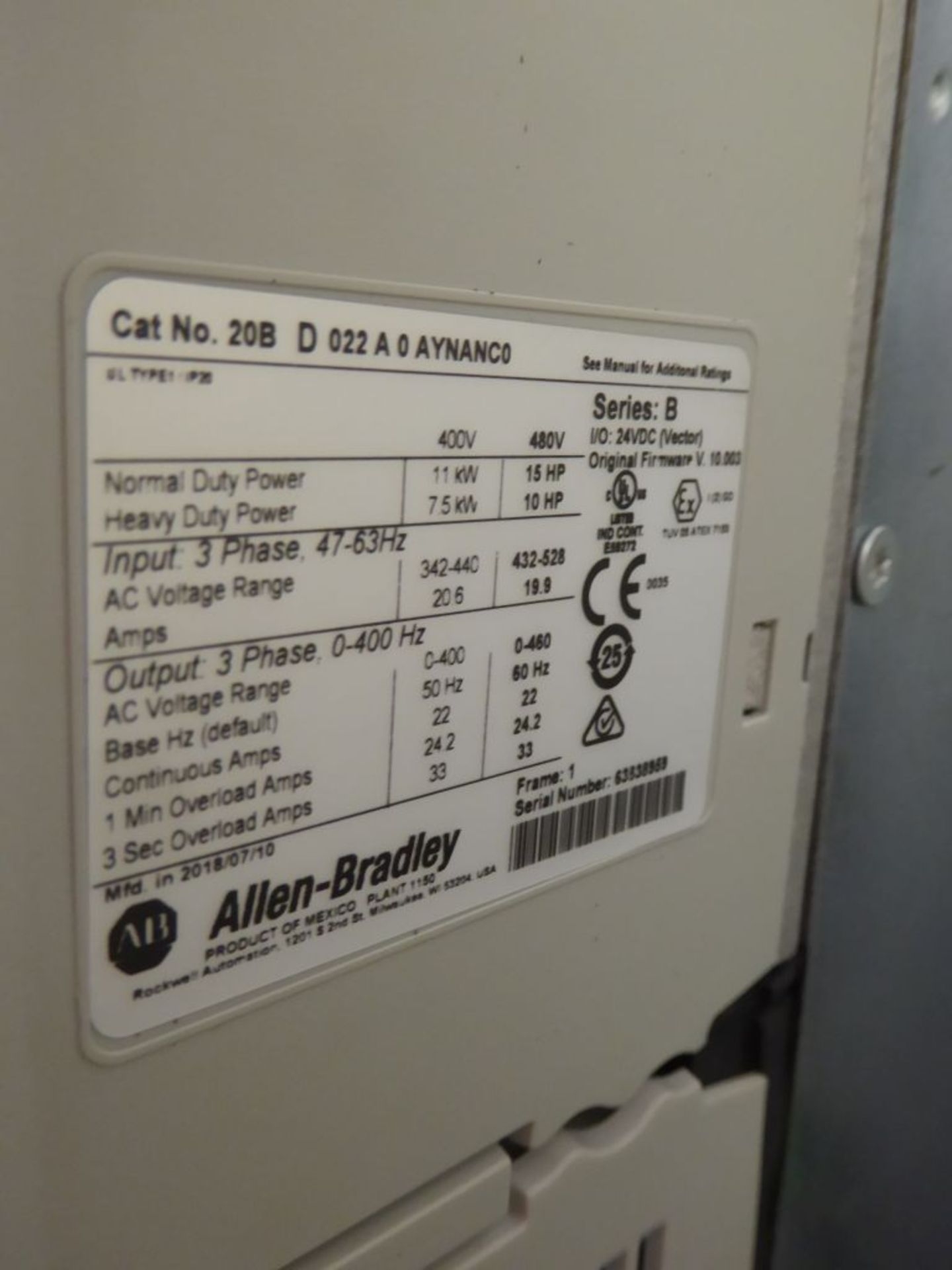 Control Panel with (2) Allen Bradley Powerflex 700 Drives - Image 9 of 42