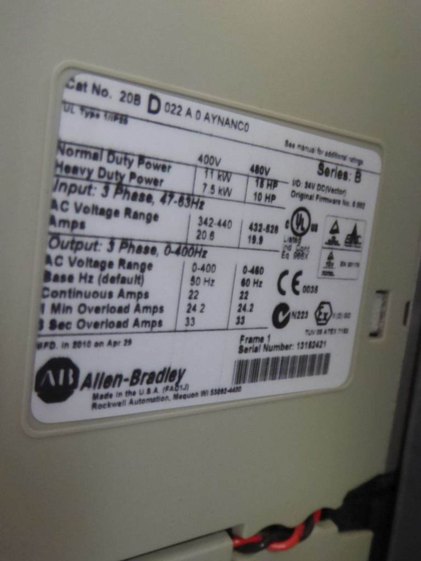 Control Panel with (2) Allen Bradley Powerflex 700 Drives - Image 10 of 21