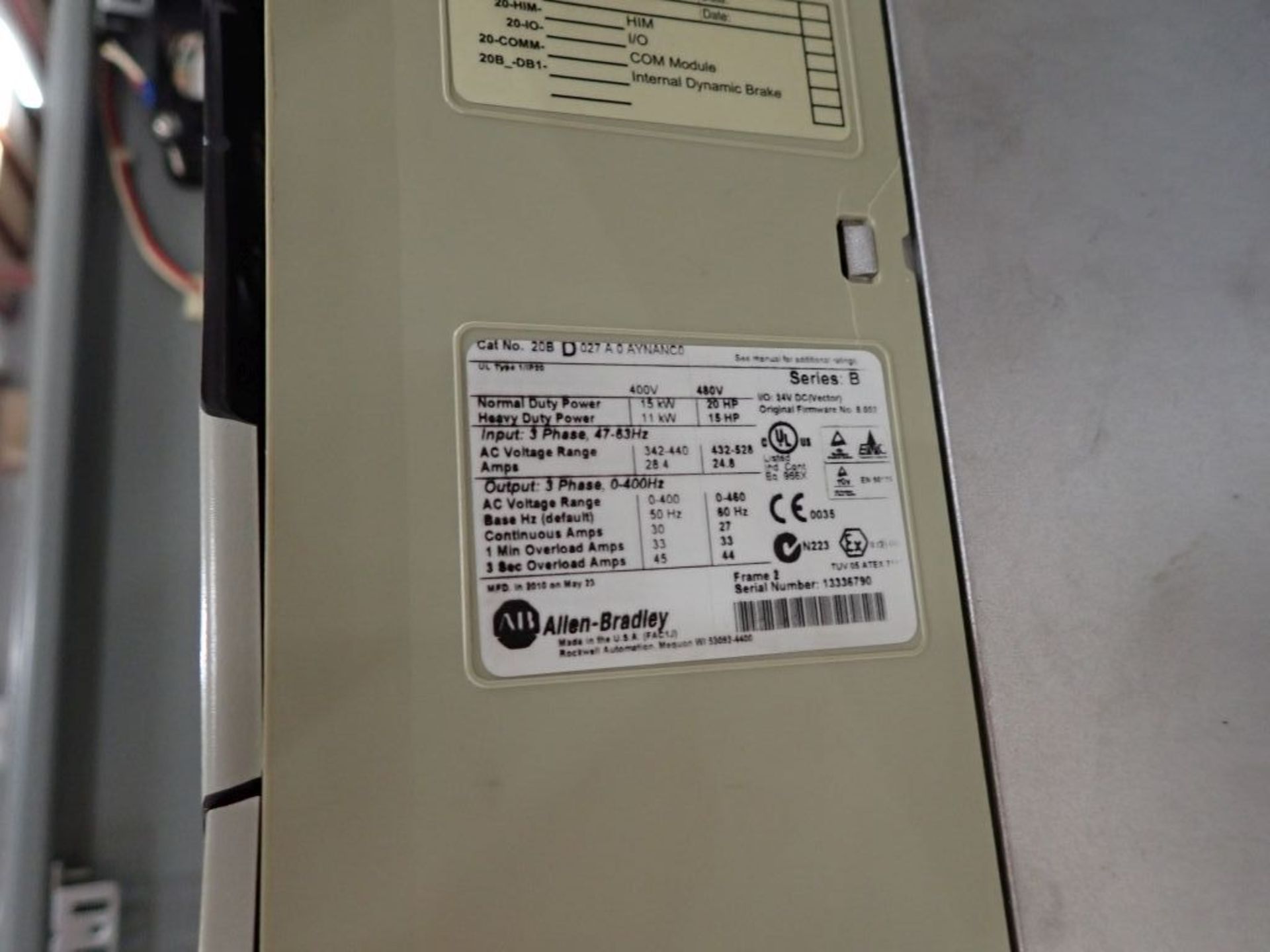 Allen-Bradley Powerflex 700 Drive Panel - Image 10 of 14