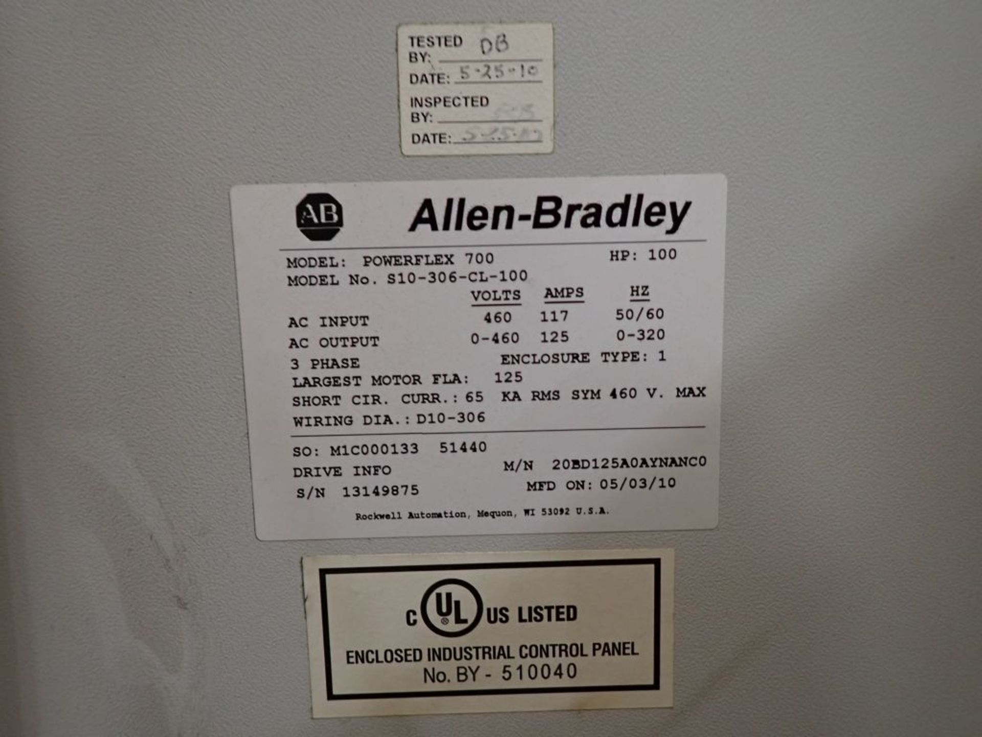 Allen-Bradley Powerflex 700 Drive Panel - Bild 8 aus 14