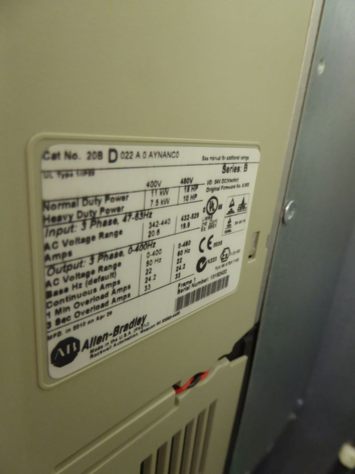 Control Panel with (2) Allen Bradley Powerflex 700 Drives - Bild 10 aus 23
