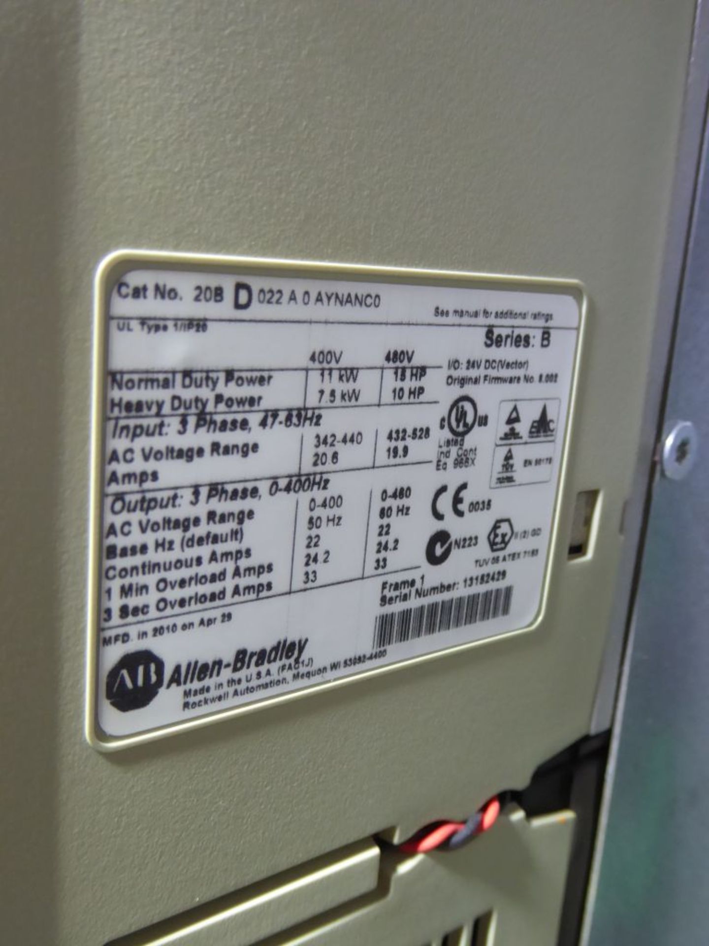 Control Panel with (2) Allen Bradley Powerflex 700 Drives - Bild 10 aus 48