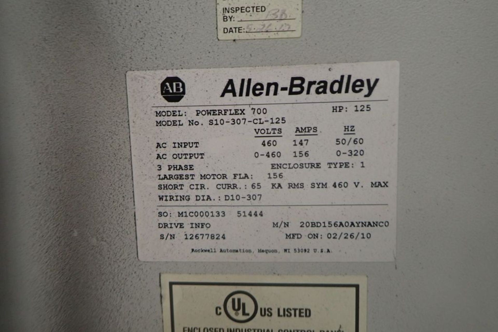 Allen-Bradley Power Flex 700 Drive Panel - Image 8 of 14
