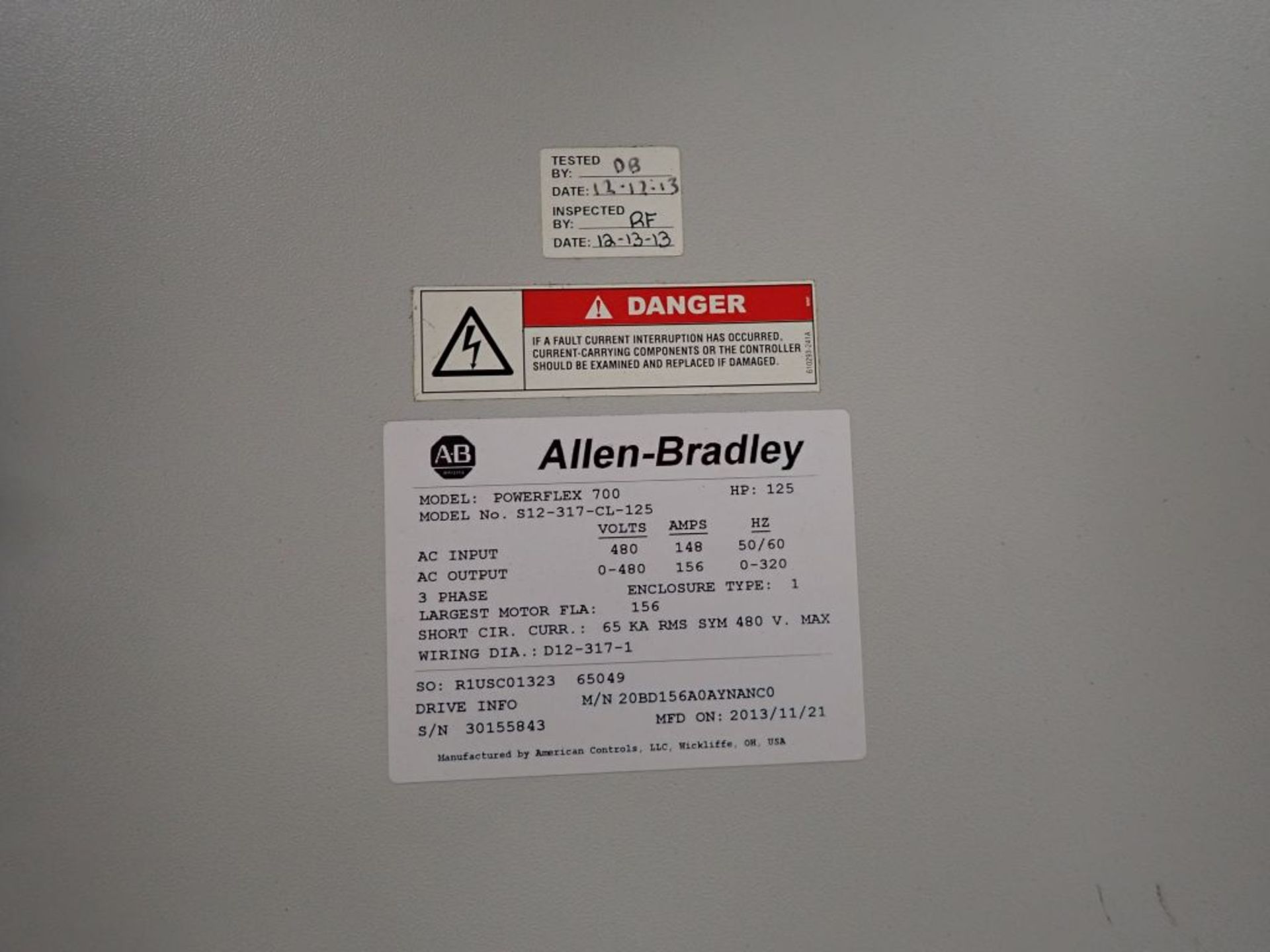 Allen Bradley Powerflex 700 Drive Panel - Image 24 of 25