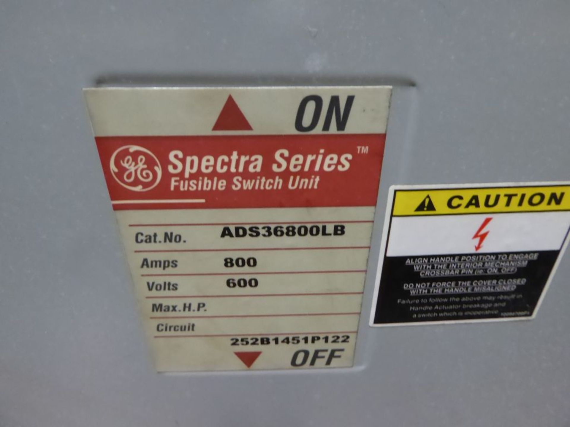 GE Spectra Series Fusible Switch Unit - Image 5 of 18