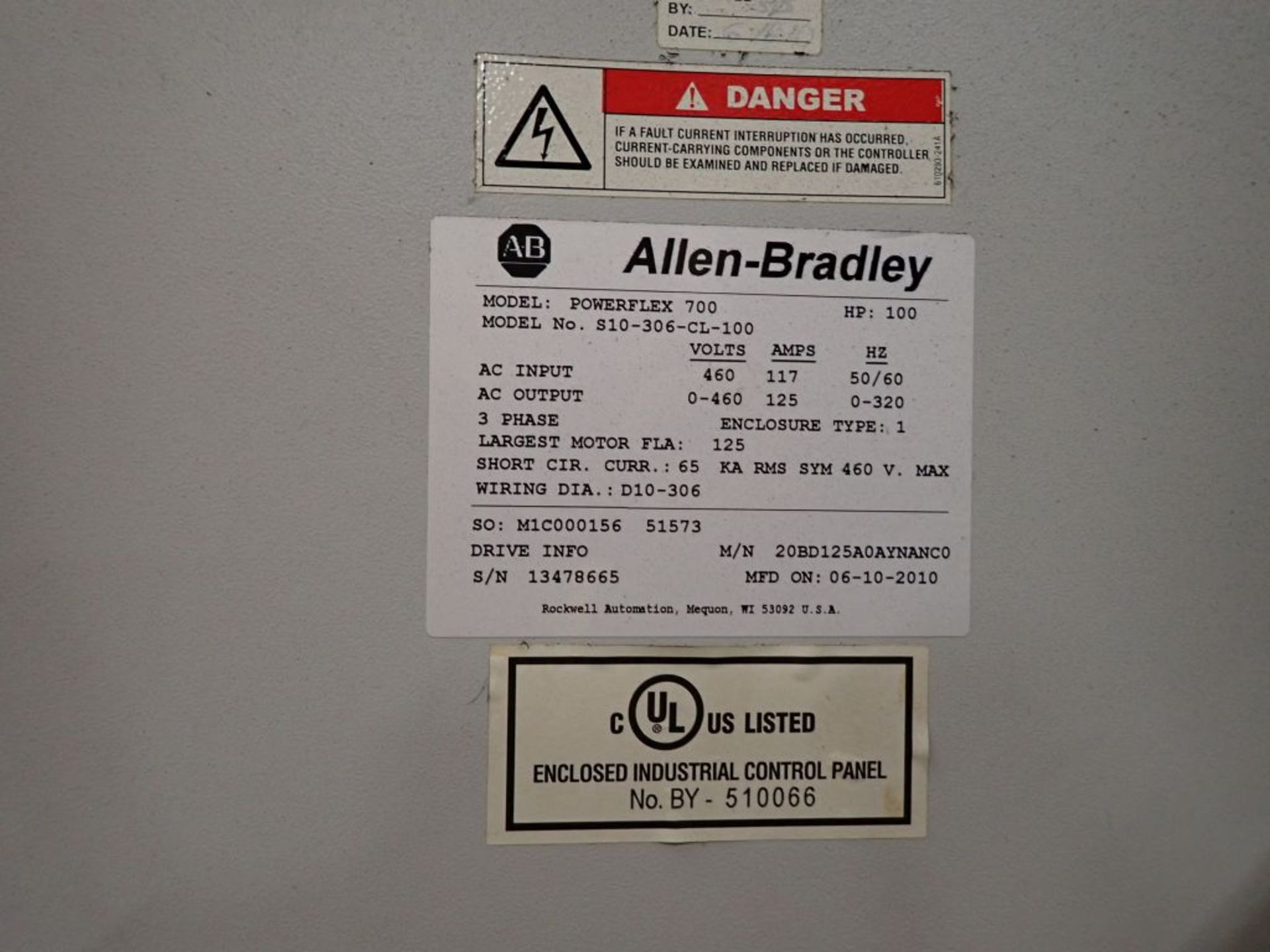 Allen-Bradley Powerflex 700 Drive Panel - Image 8 of 16