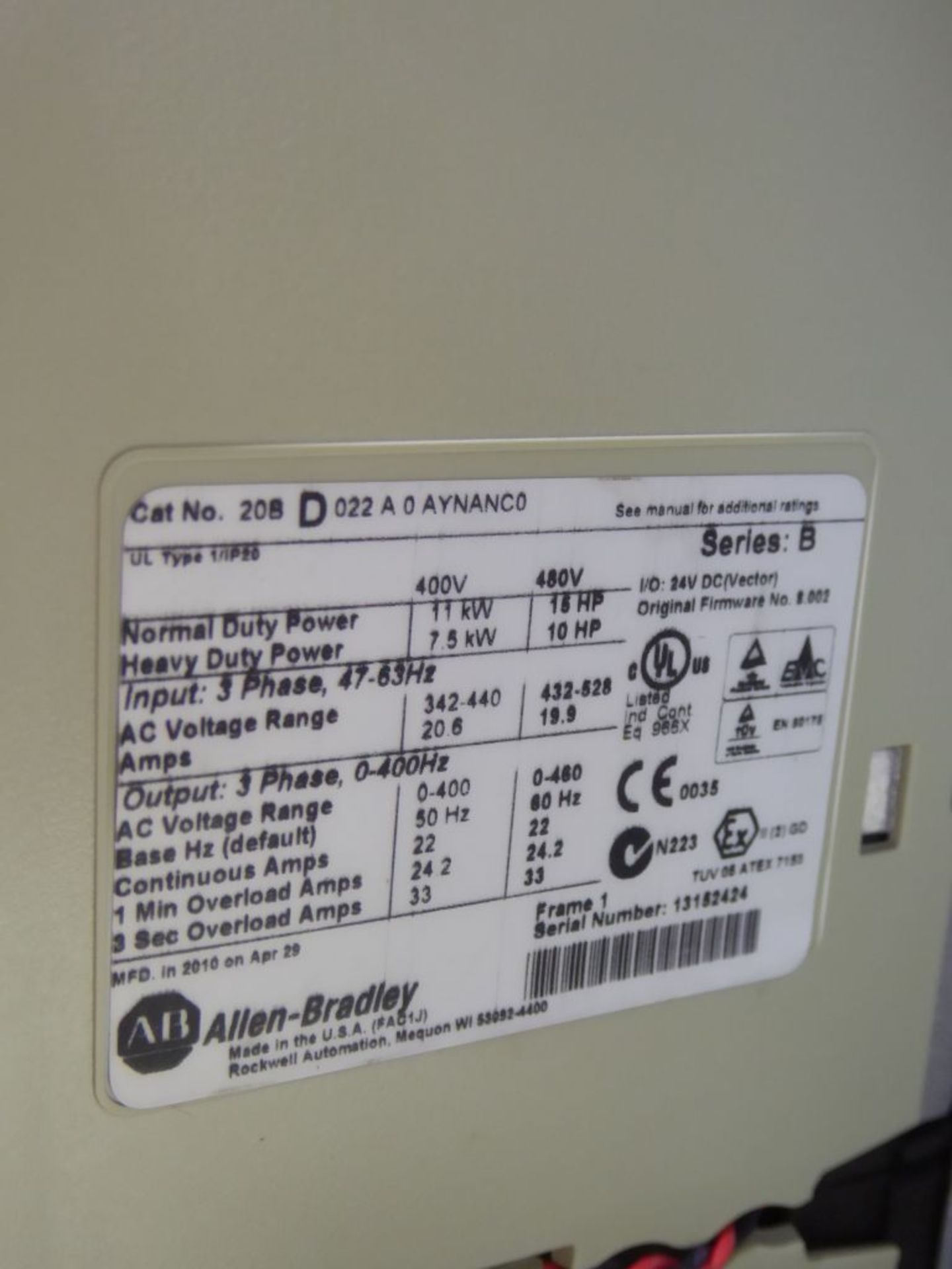 Control Panel with (2) Allen Bradley Powerflex 700 Drives - Image 11 of 37
