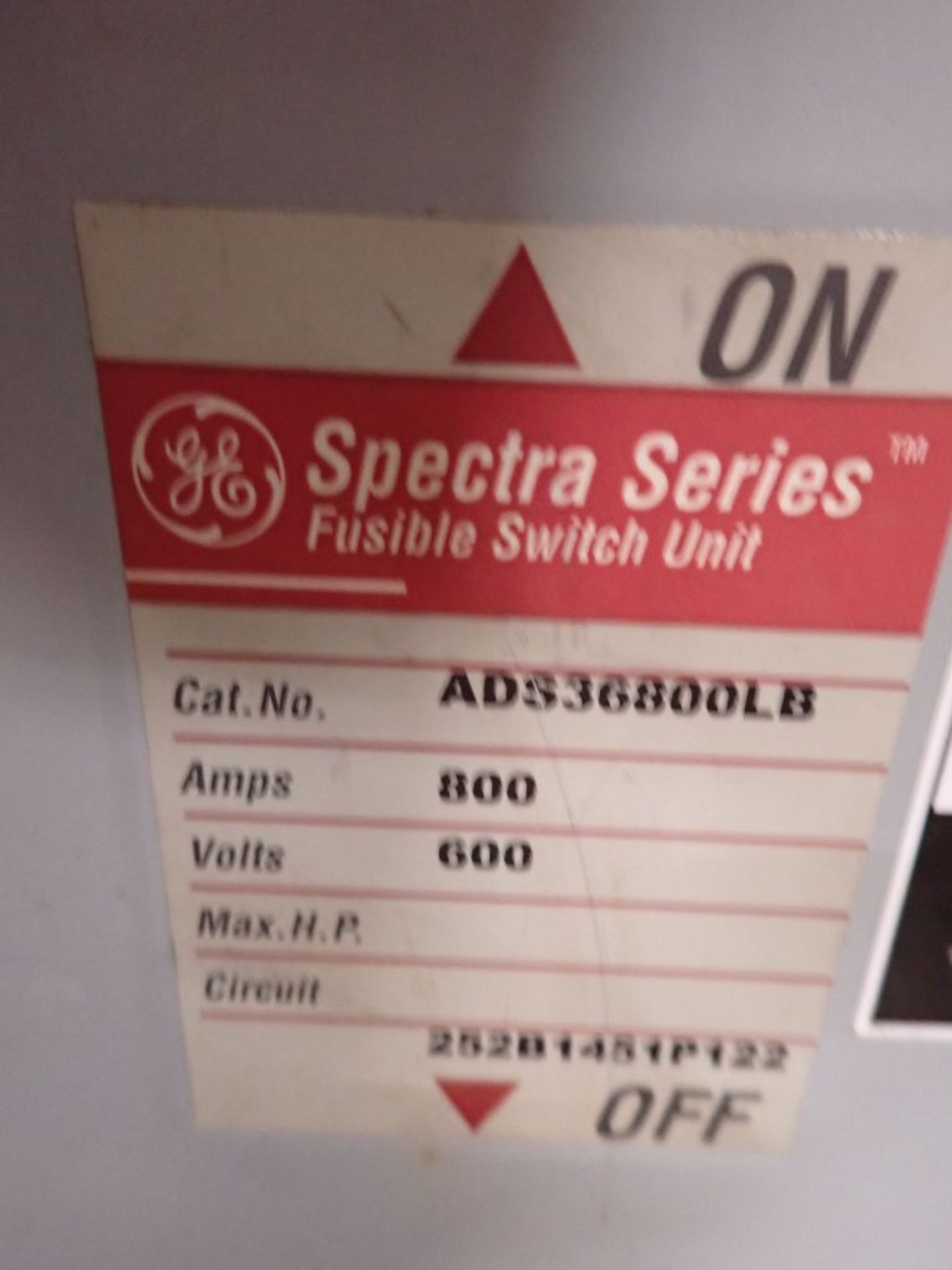 GE Spectra Series Fusible Switch Unit - Image 10 of 18