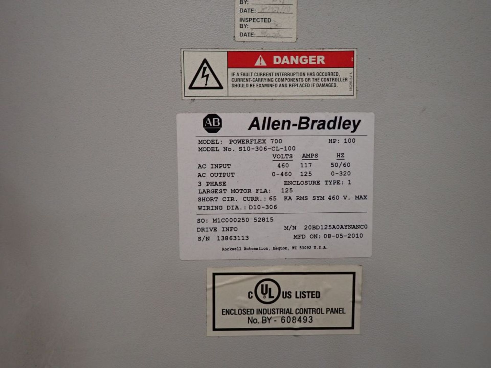 Allen-Bradley Powerflex 700 Drive Panel - Image 7 of 13