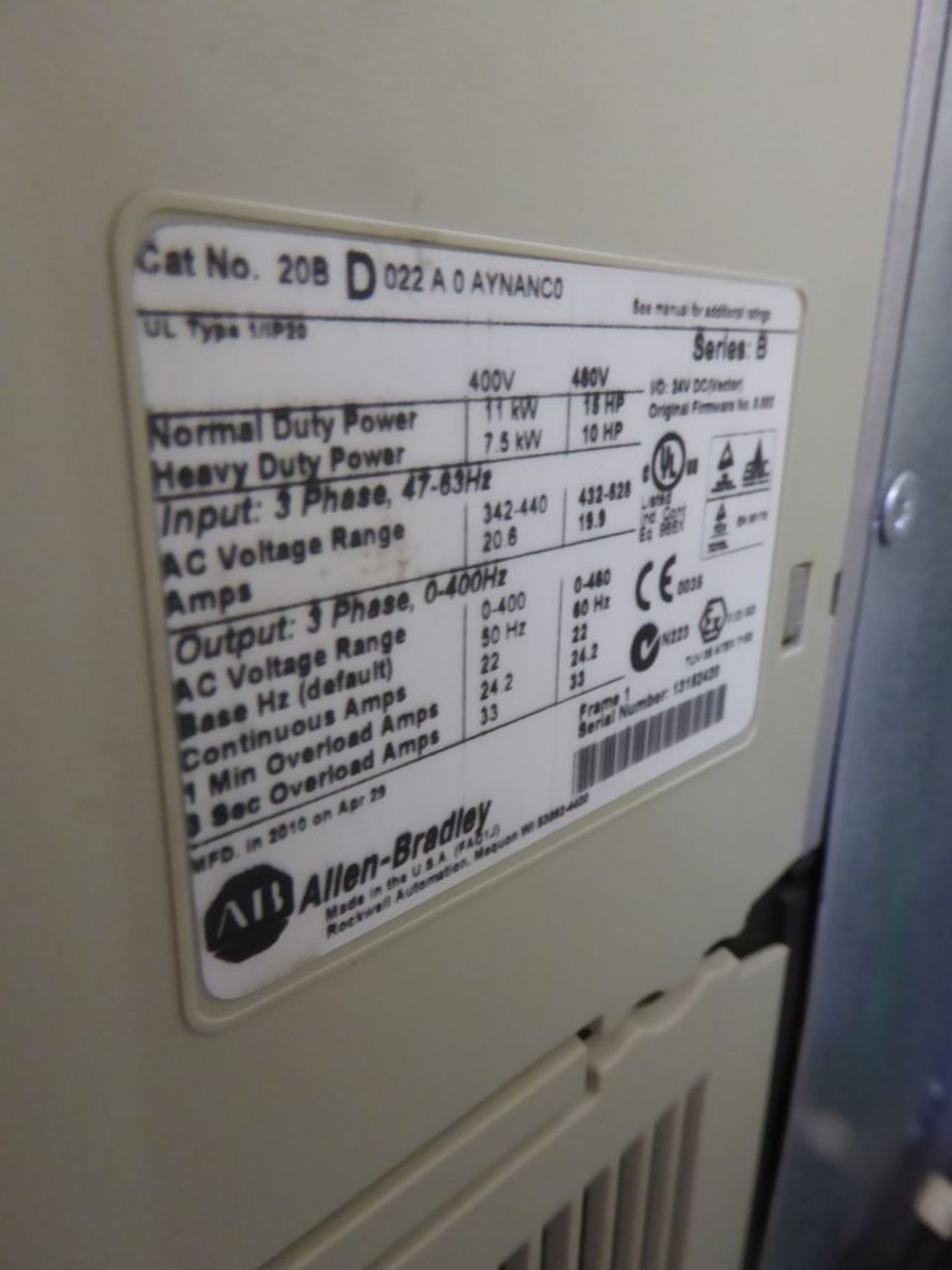 Control Panel with (2) Allen Bradley Powerflex 700 Drives - Image 11 of 26