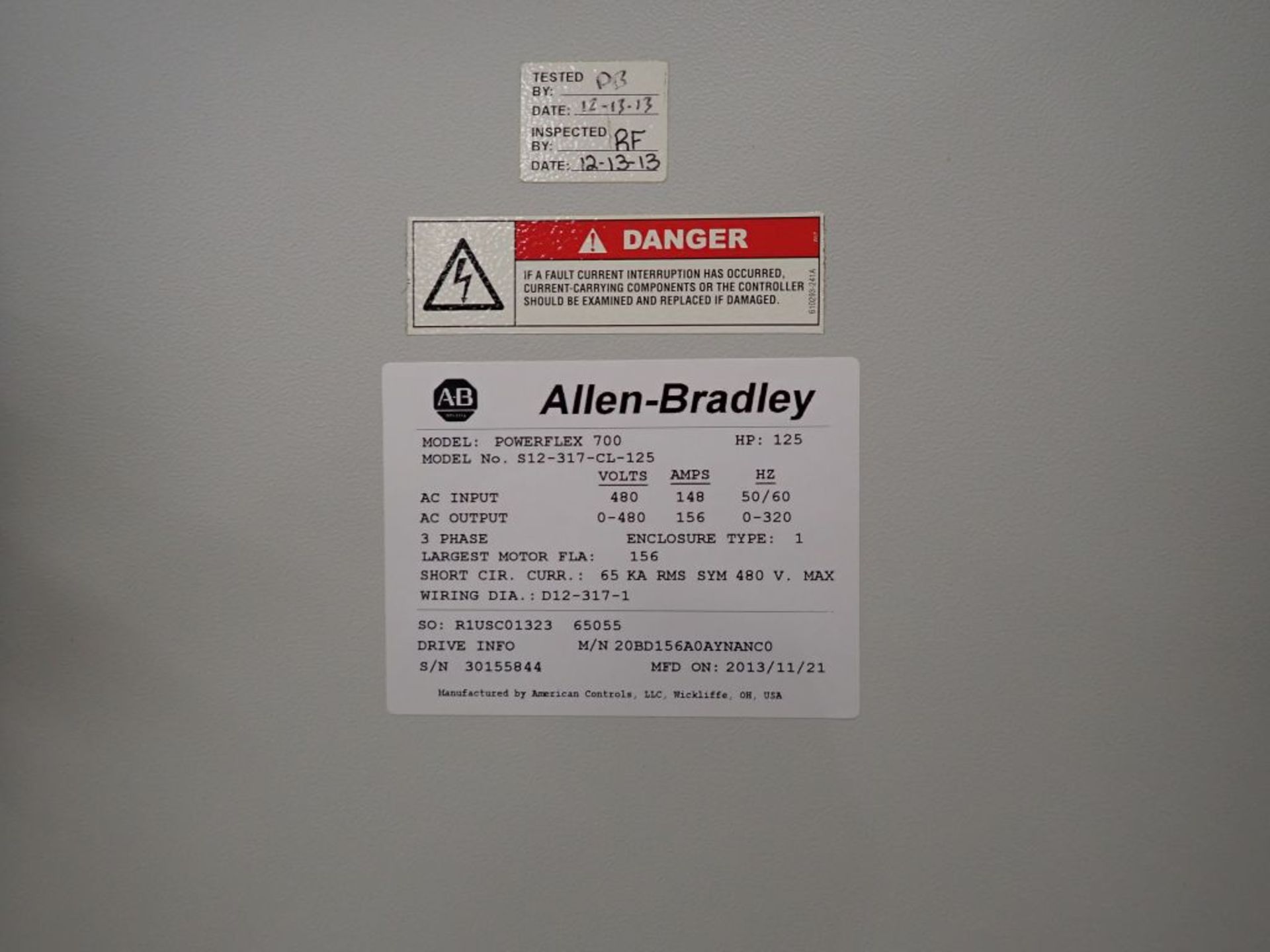 Allen Bradley Powerflex 700 Drive Panel - Bild 14 aus 21