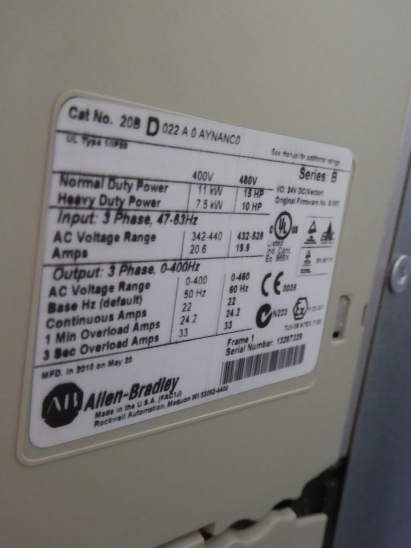 Control Panel with (2) Allen Bradley Powerflex 700 Drives - Image 9 of 21