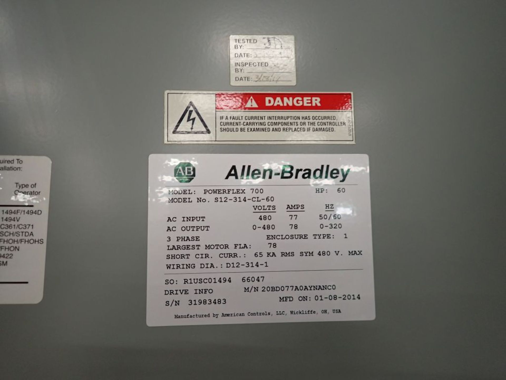 Allen Bradley Powerflex 700 Drive Panel - Image 20 of 33