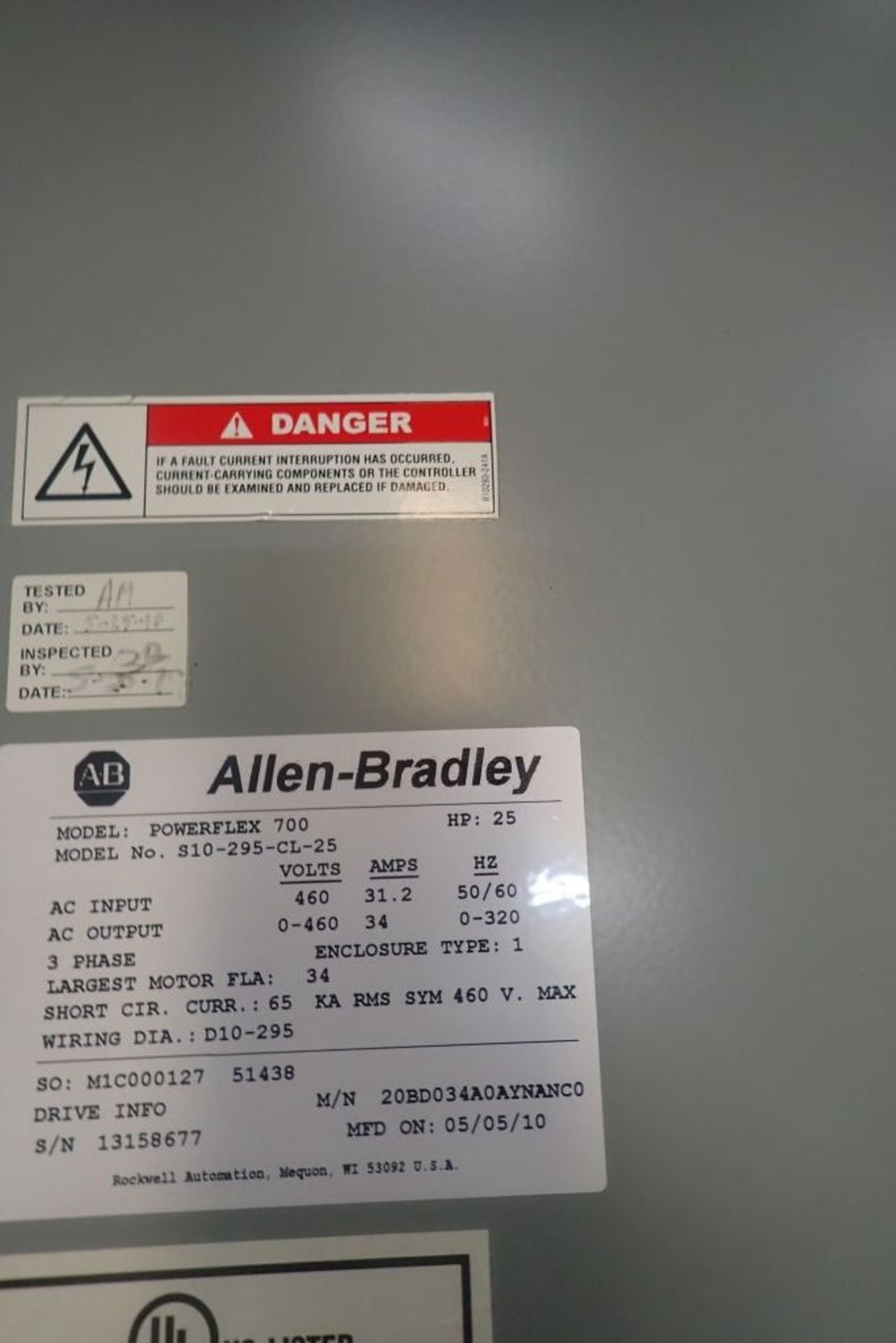 Allen-Bradley Power Flex 700 Drive Panel - Image 10 of 15