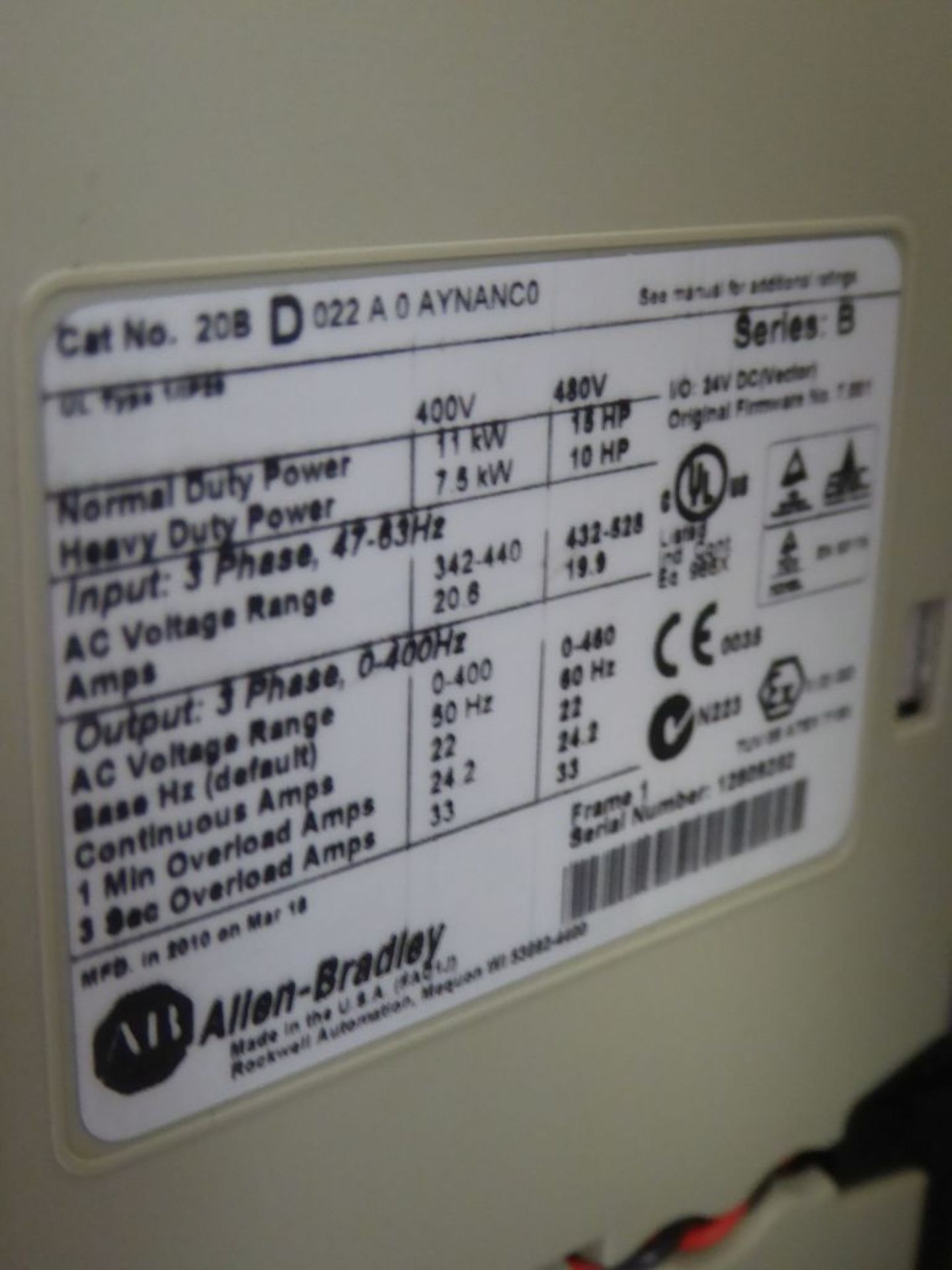 Control Panel w/(2) Allen Bradley Powerflex 700 Drives - Image 10 of 23