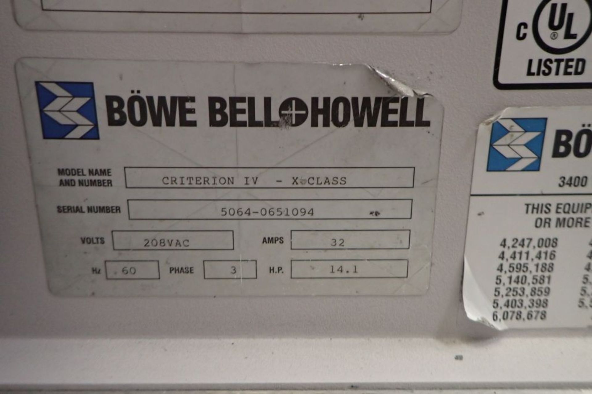 Bowe Bell Howell Criterion IV Sorter - Image 30 of 253