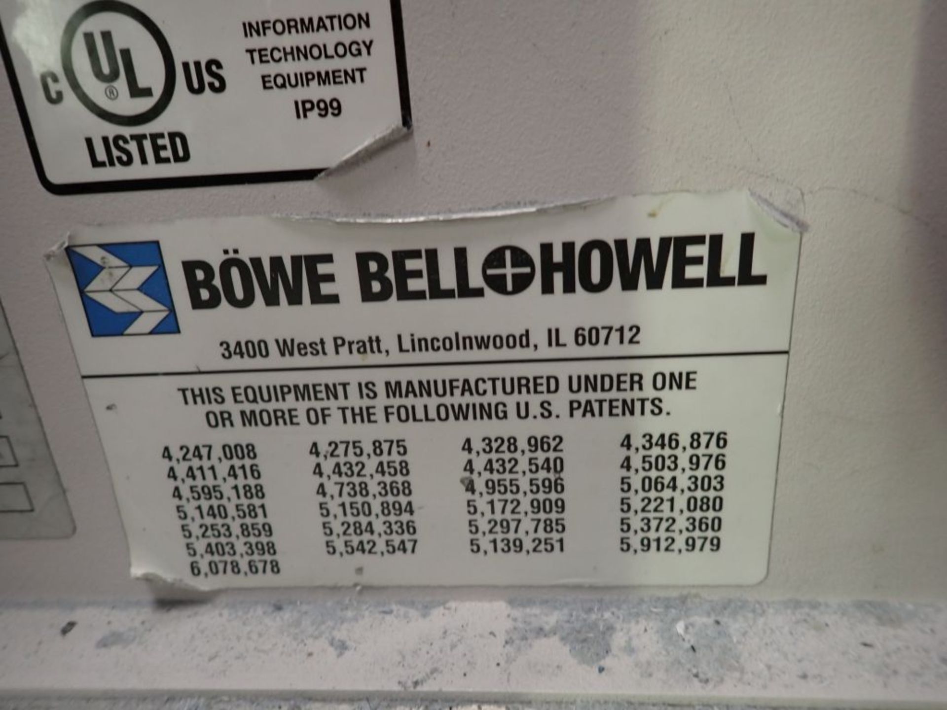 Bowe Bell Howell Criterion IV Sorter - Image 5 of 253