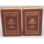 2 Bd., Justus Perthers Hof-Kalender, 1884 und 1894, besch.