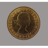 Goldmünze, 1 Pfund, Sovereign, 1967, Gold 916/000, 7,99 g, d 2,2 cm.