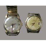 2 Vintage Armbanduhren Selza Automatik/Anker, letztere Handaufzug, Gehäuse vergoldet, Gebrauchsspur