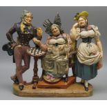 Figurengruppe "Bei der Kupplerin", Museumskopie der Zizenhausener Figur, nach einem Entwurf von Hie