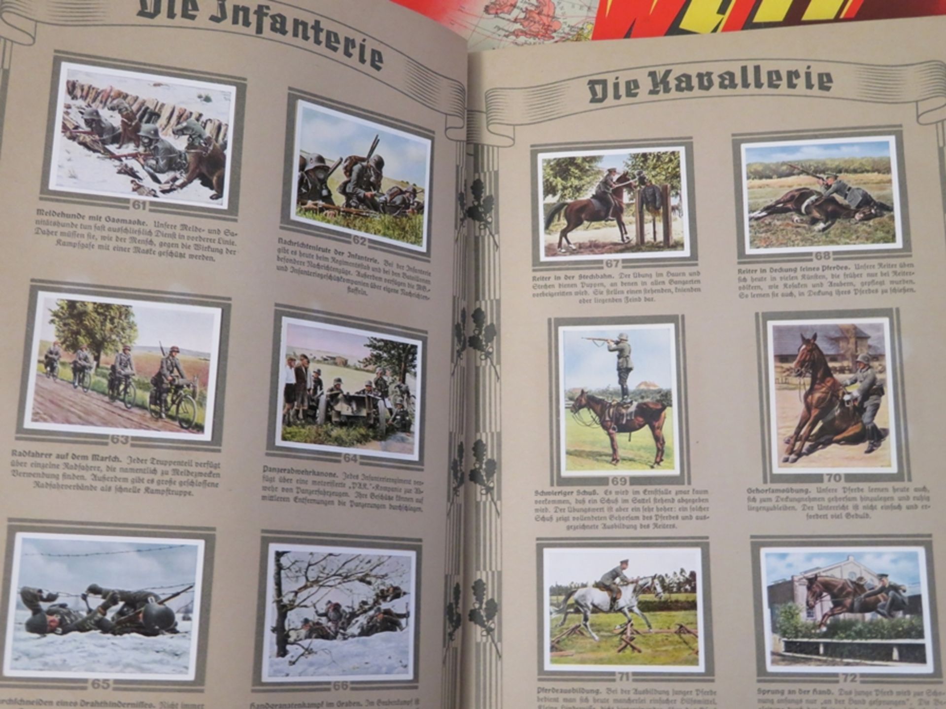 2 Mappen mit Zigarettensammelbildern, Die deutsche Wehrmacht/Der Weltkrieg, - Image 2 of 2