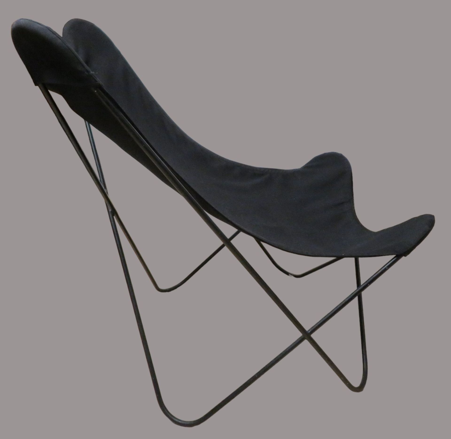 Vintage Butterfly Chair/Hardoy Chair, Entwurf 1939 von Ferrari-Hardoy, Kurchan und Bonet, Gestell S - Image 3 of 3