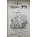 Bd., Gellert, Christian Fürchtegott: Geistliche Oden und Lieder. Leipzig, Weidmannischen Handlung, 