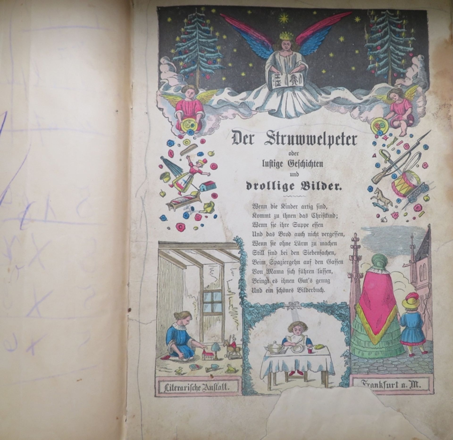 2 diverse Bd., "Der Struwwelpeter oder lustige Geschichten und drollige Bilder", Literarische Ansta
