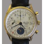 HAU/Kalenderchronograph, Comor Suisse Automatique Nr. 16, Comor Watch La Chaux de Fonds CH, Edition