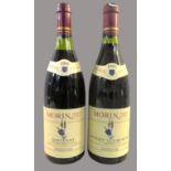 5 Flaschen Rotwein, Frankreich, Morin Père et Fils; 3  Flaschen Santenay, 1er Cru, 1993 und 2 Flasc